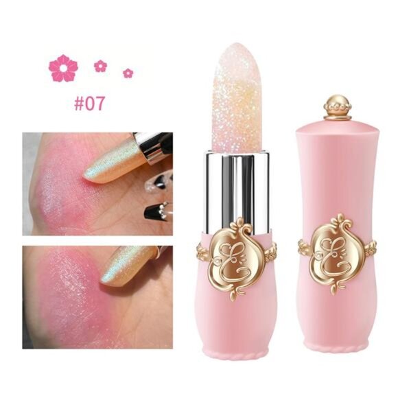 6 Pcs/Set Flower Jelly Lipstick Set Temperature Change Moisturizer Long Lasting - Picture 6 of 7